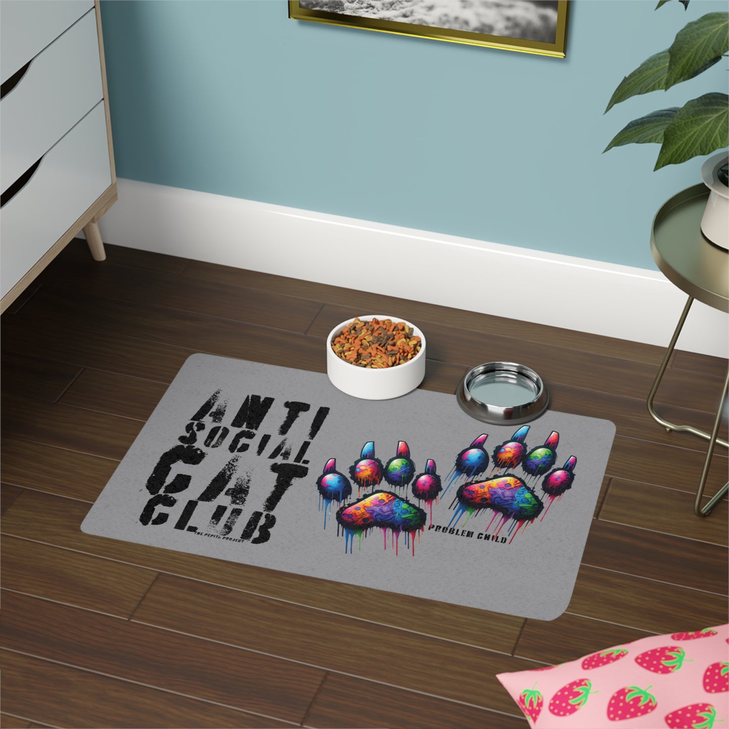the anti social cat club mat : the problem child edition