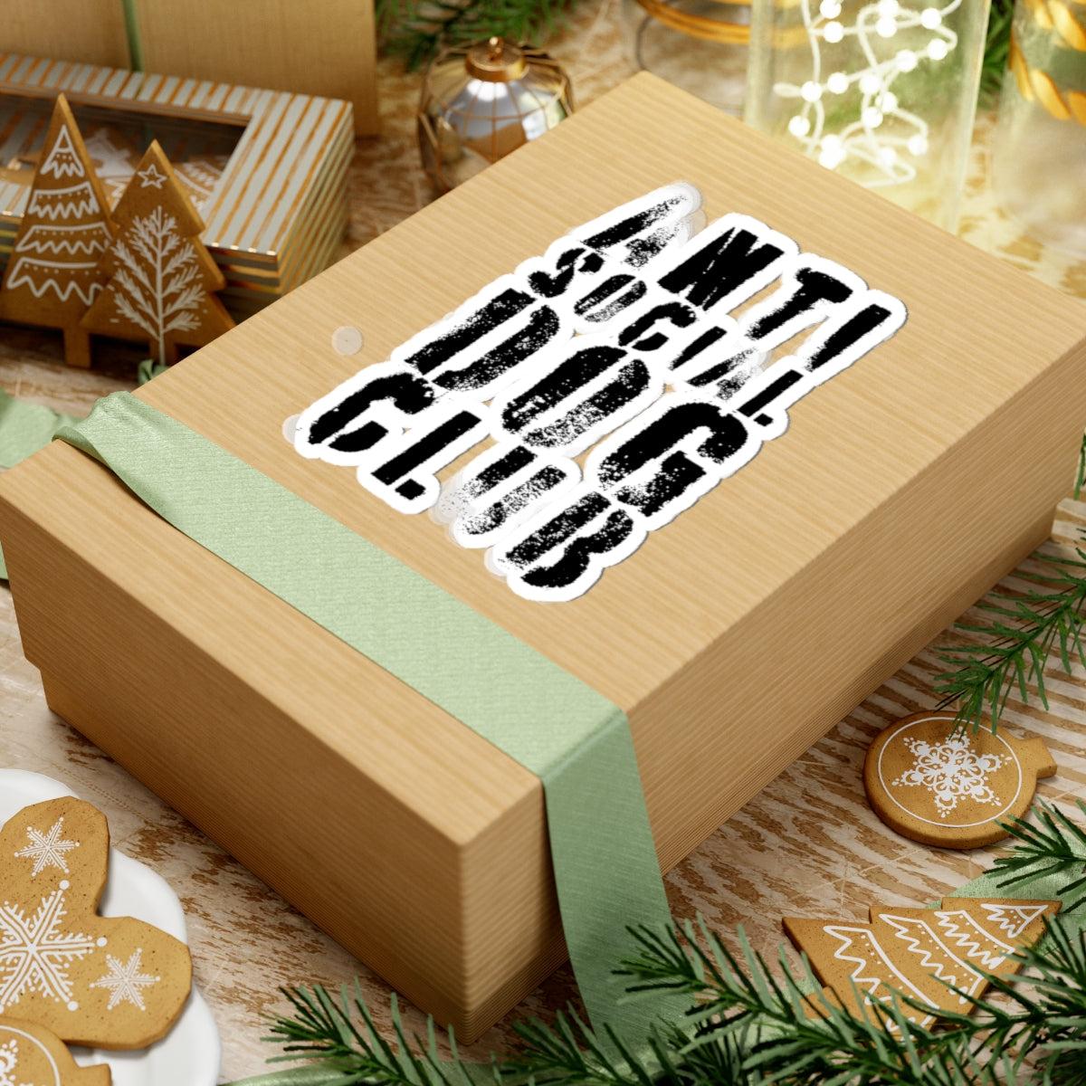 the anti social dog club sticker