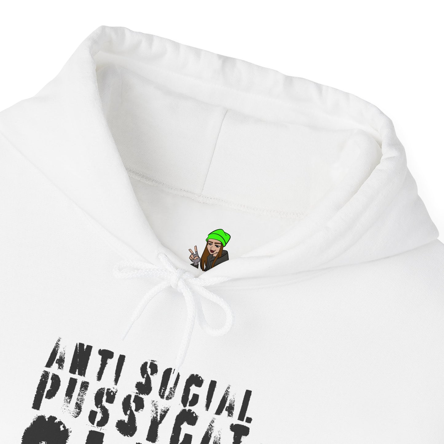the anti social pussycat club hoodie : the problem child edition