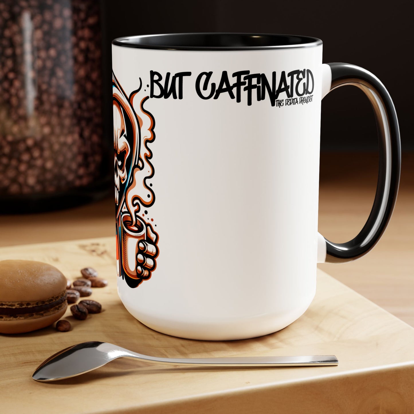 the dead inside, but caffinated mug