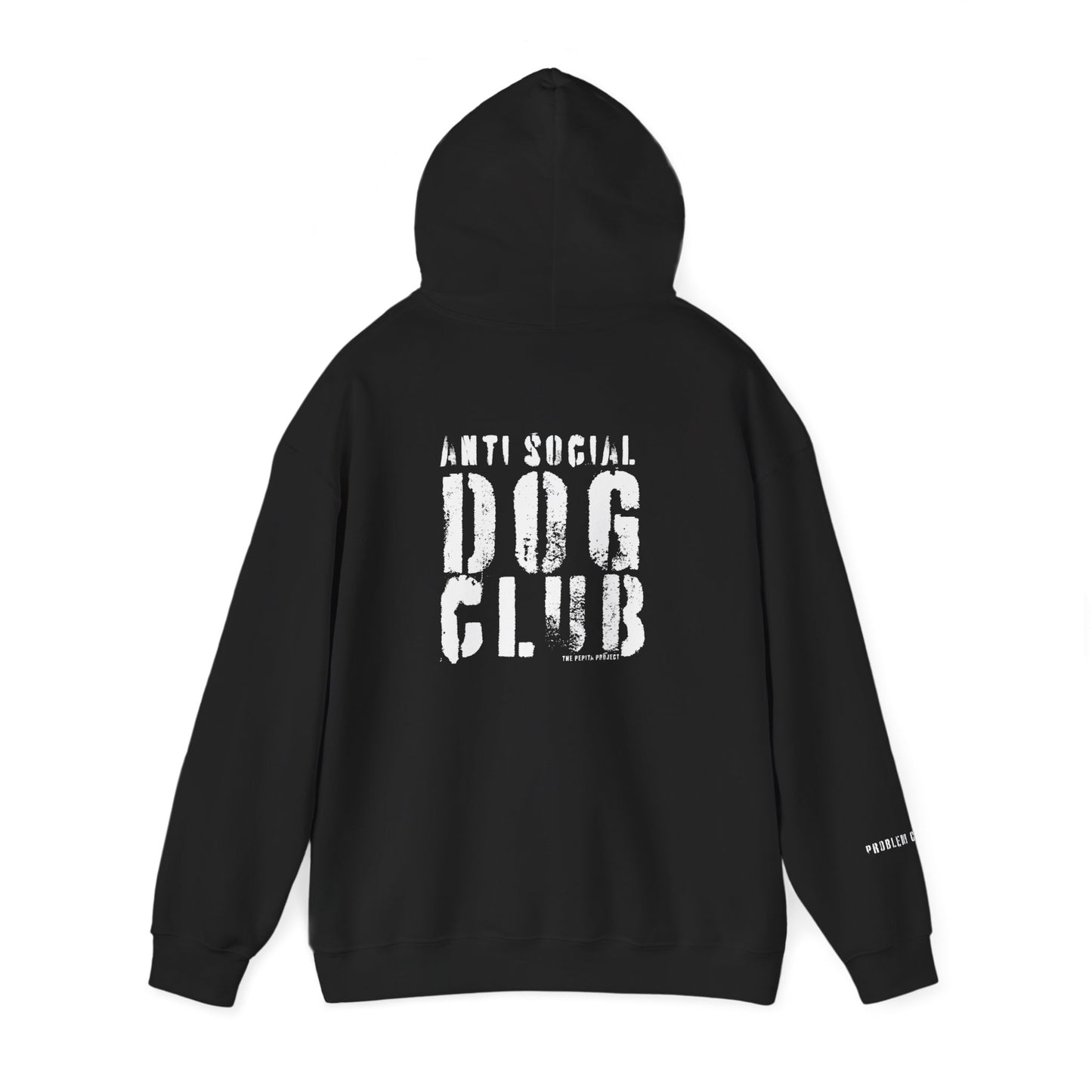 the anti social dog club hoodie : the problem child edition