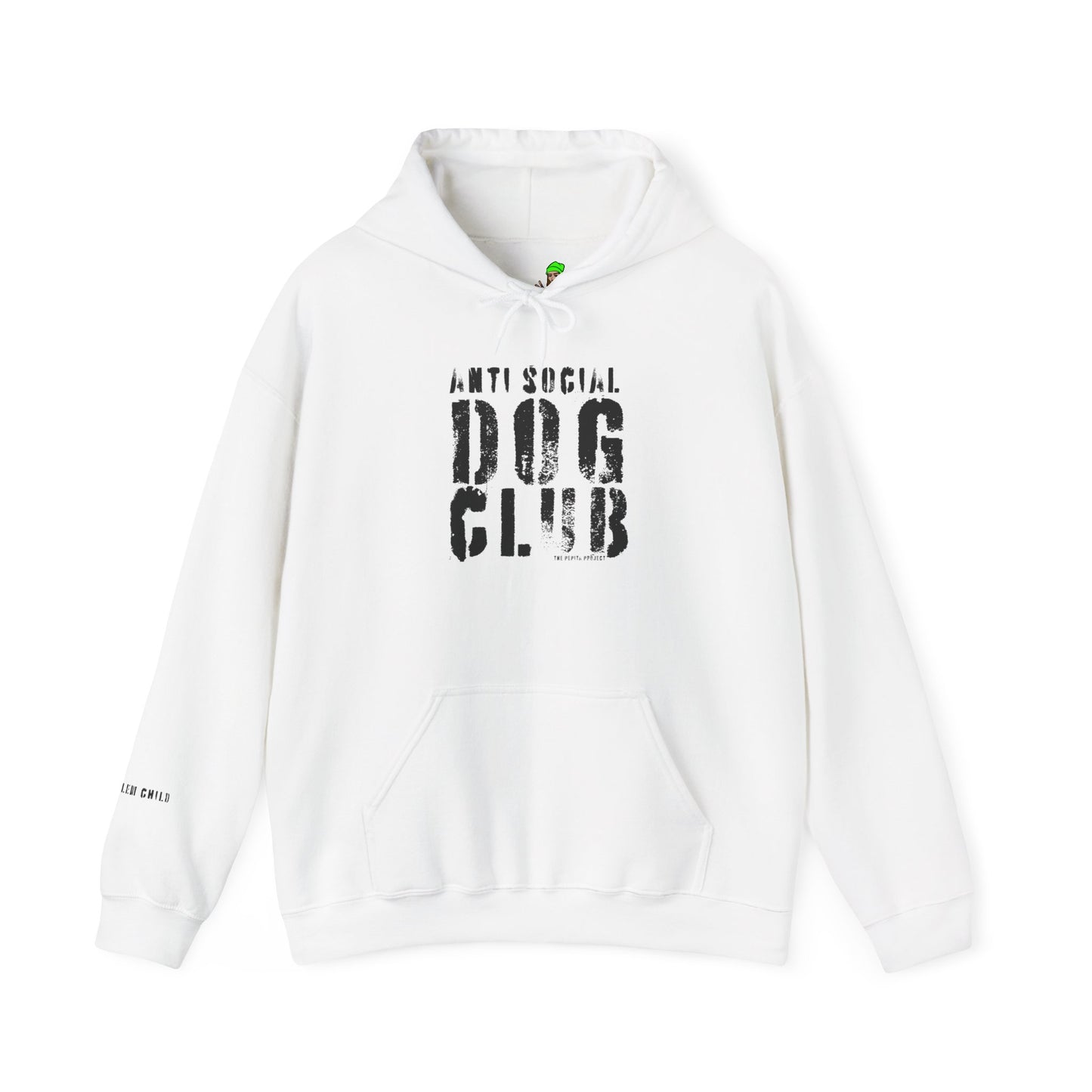 the anti social dog club hoodie : the problem child edition