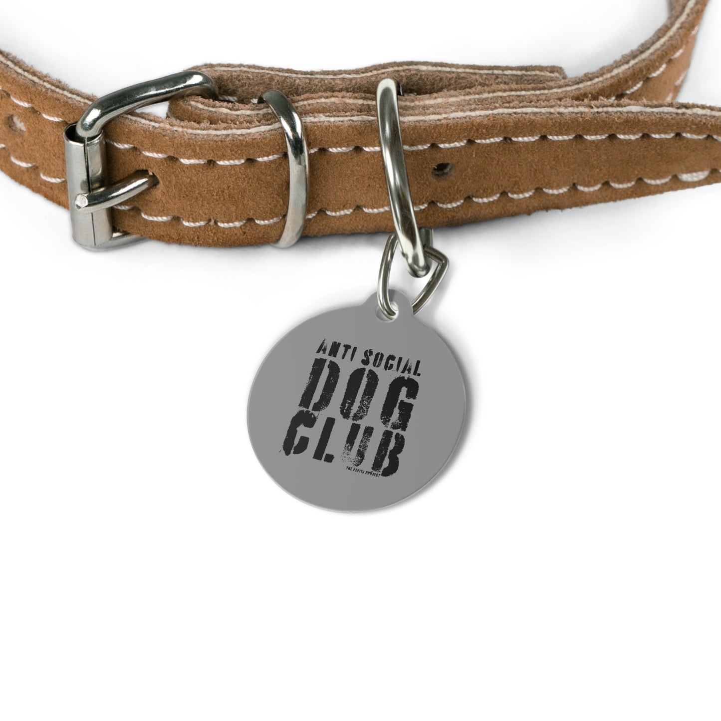 the anti social dog club : problem child dog tag