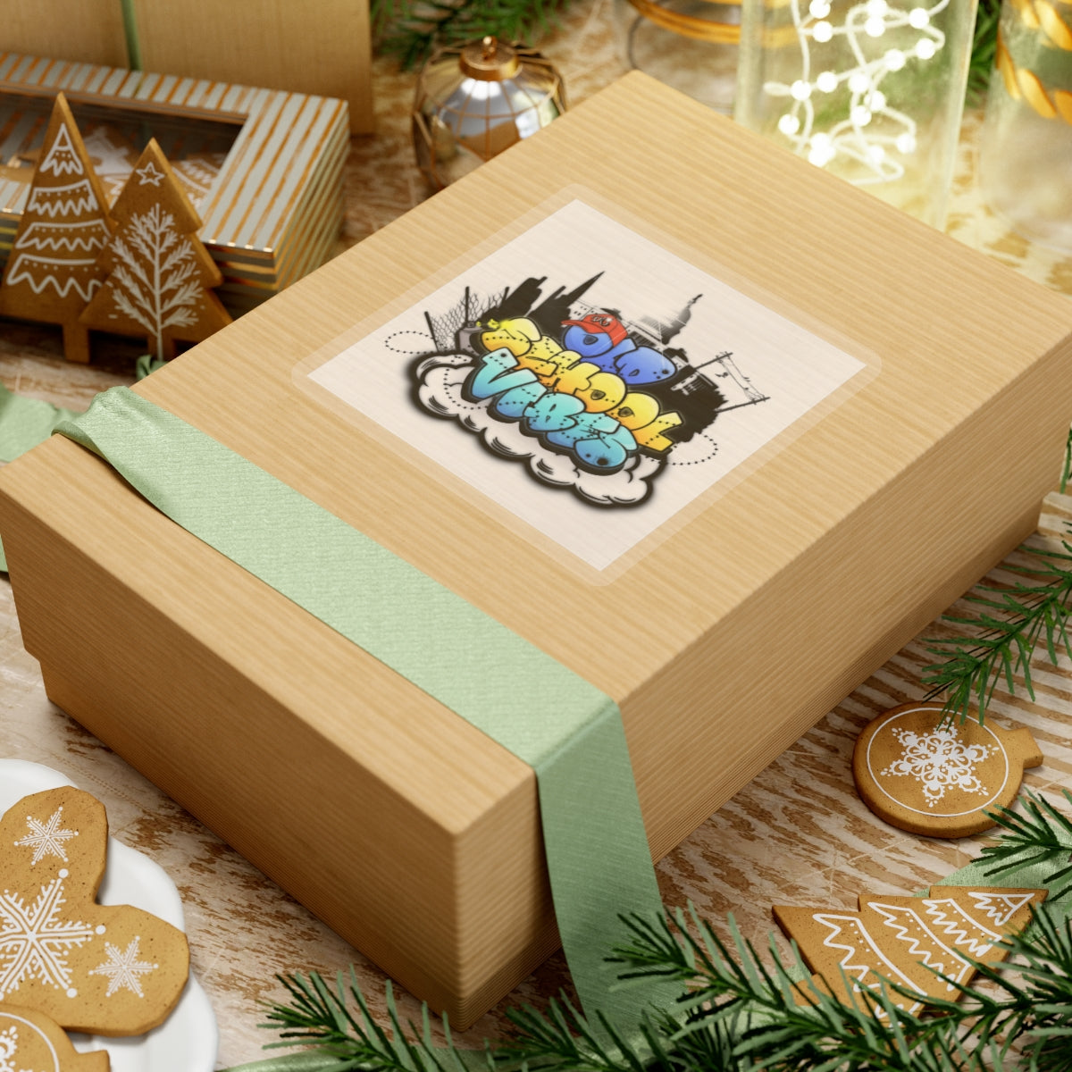 the district, a sticker