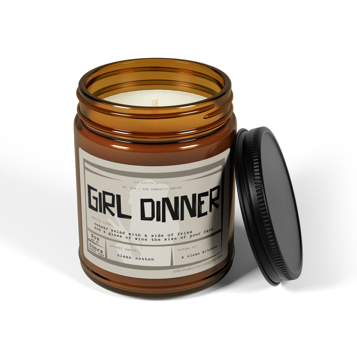 girl dinner candle