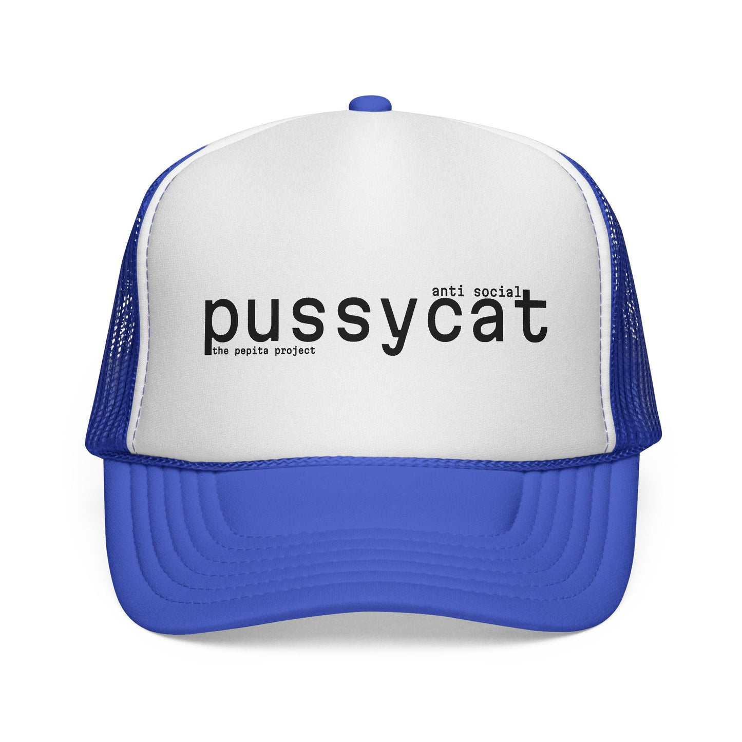 the anti social pussycat club trucker hat