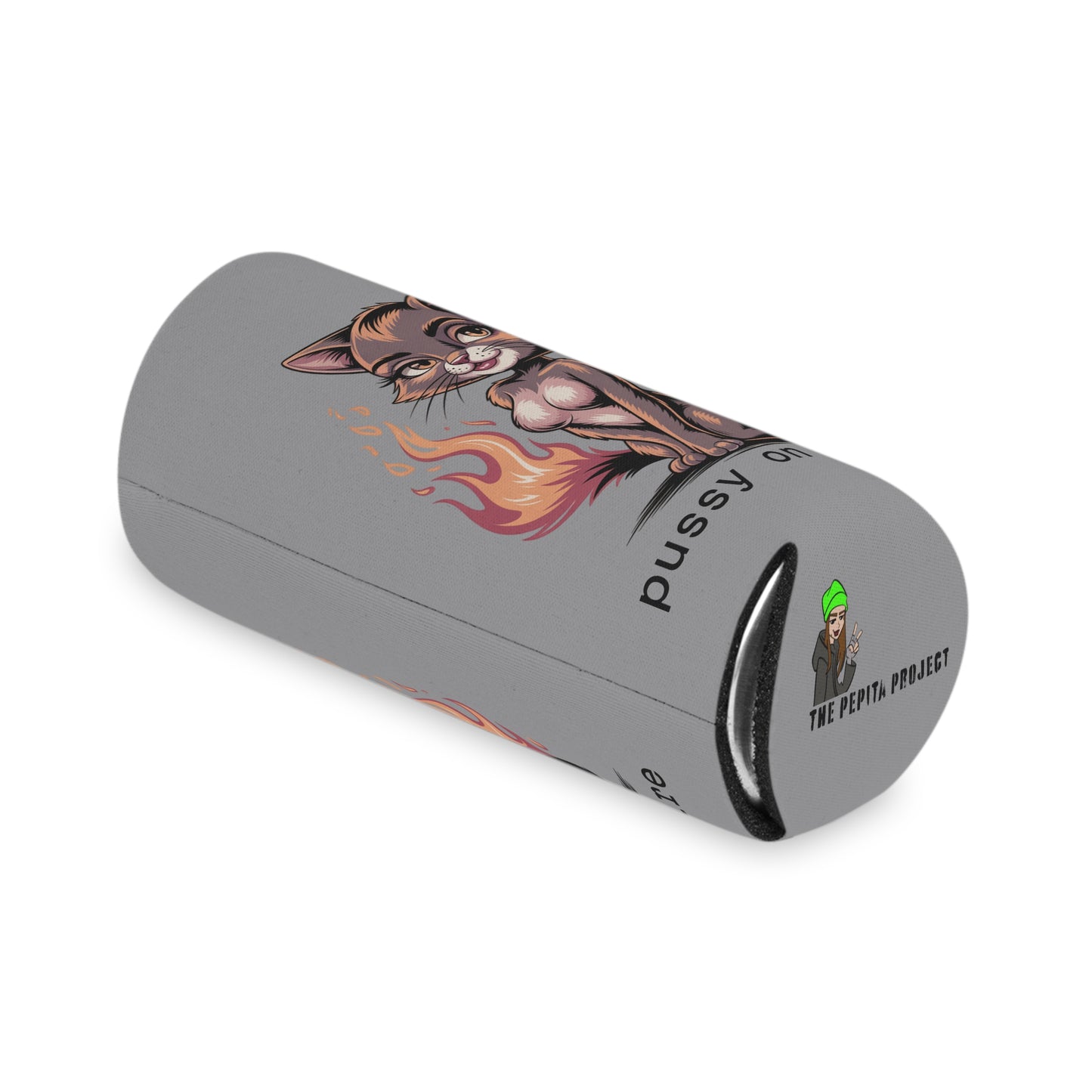 pussy on fire coozie