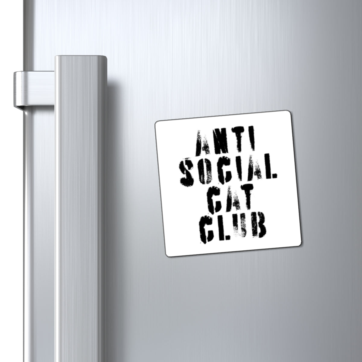 the anti social cat club magnet