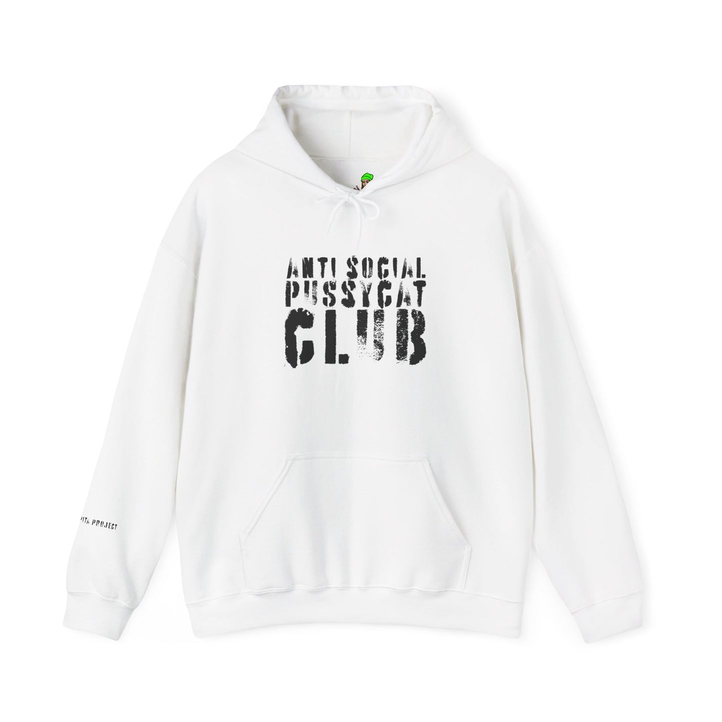 the anti social pussycat club hoodie : the problem child edition