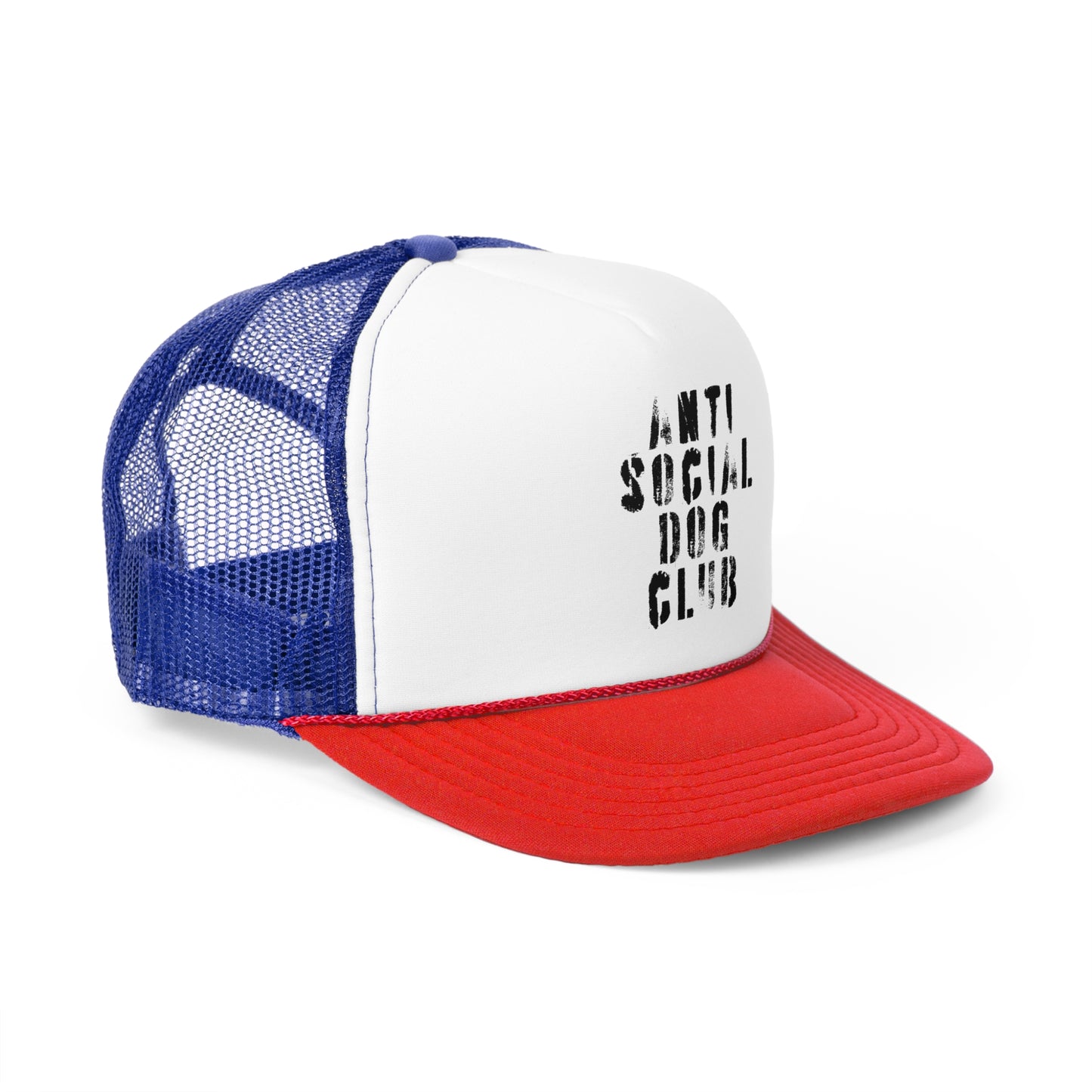 the anti social dog club trucker hat