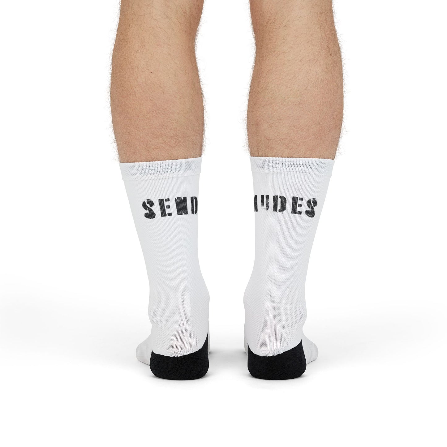 walk the talk : send nudes crew socks