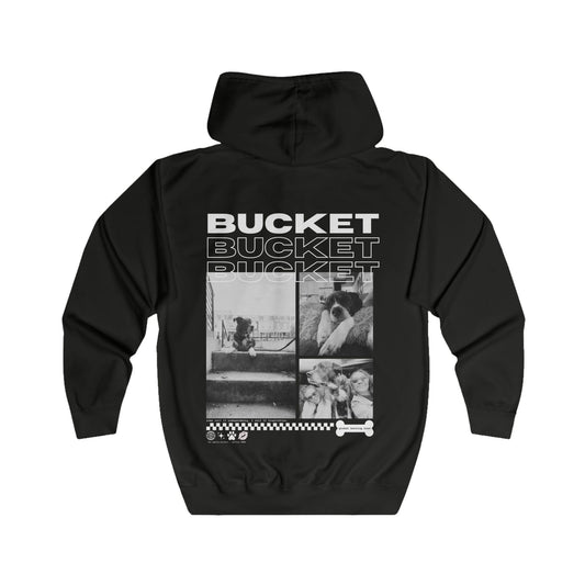 Bucket Graphic Unisex Full Zip Hoodie