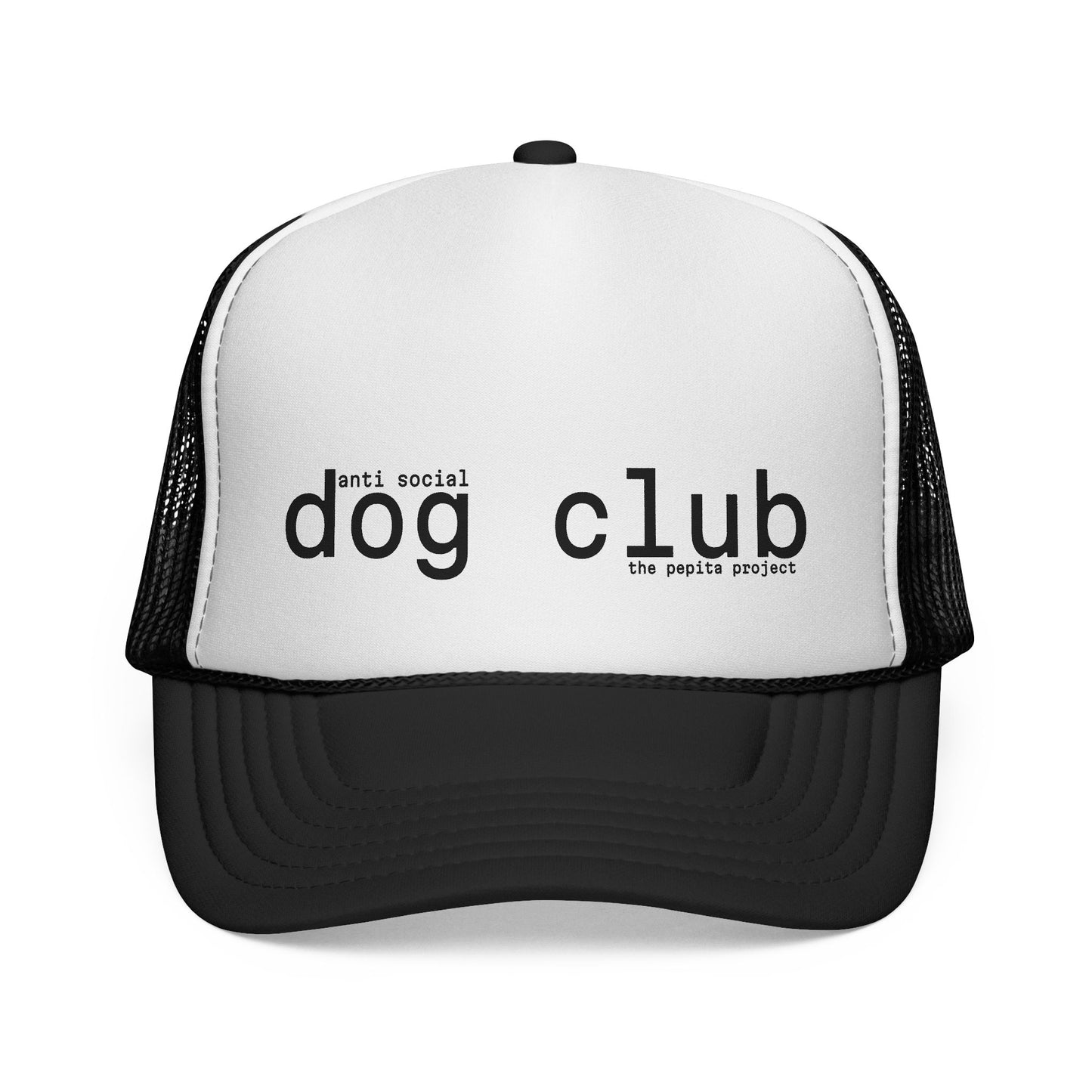 the anti social dog club trucker hat