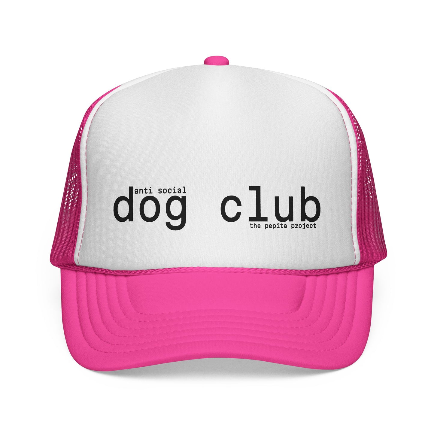 the anti social dog club trucker hat
