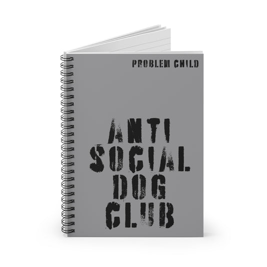 the anti social dog club notebook