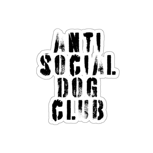 the anti social dog club sticker