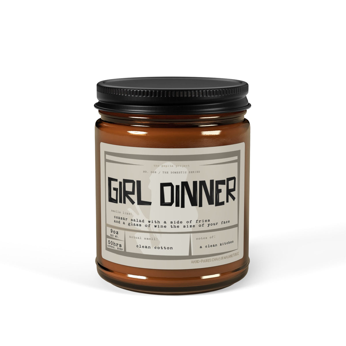 girl dinner candle