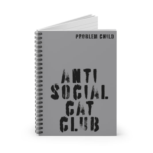 the anti social cat club notebook