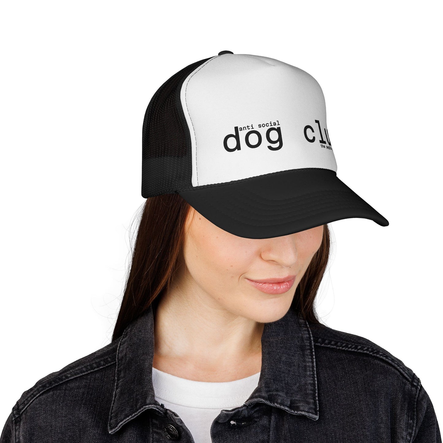 the anti social dog club trucker hat