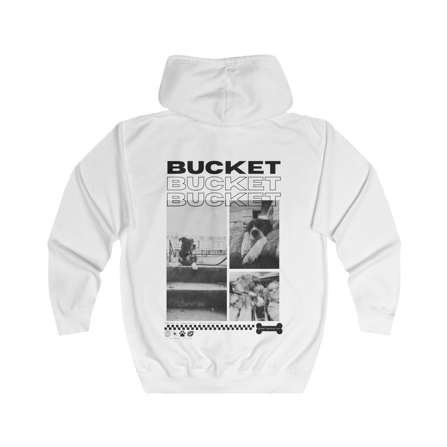 Bucket Graphic Unisex Full Zip Hoodie