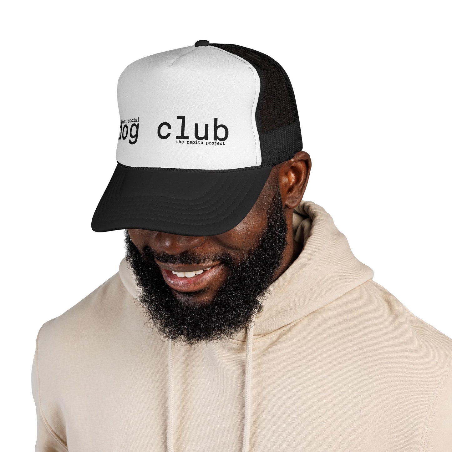 the anti social dog club trucker hat