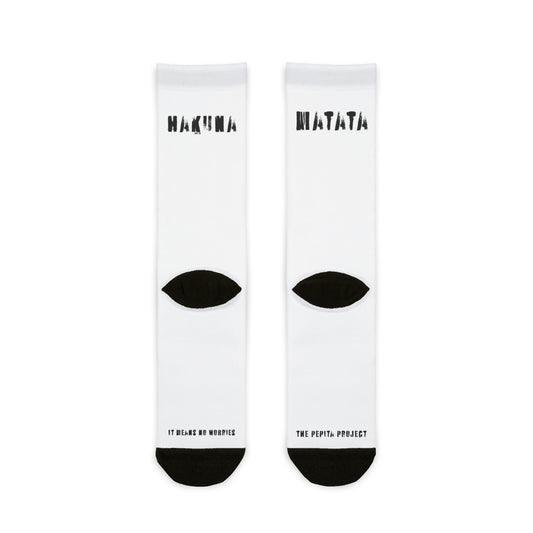 walk the talk : hakuna matata crew socks