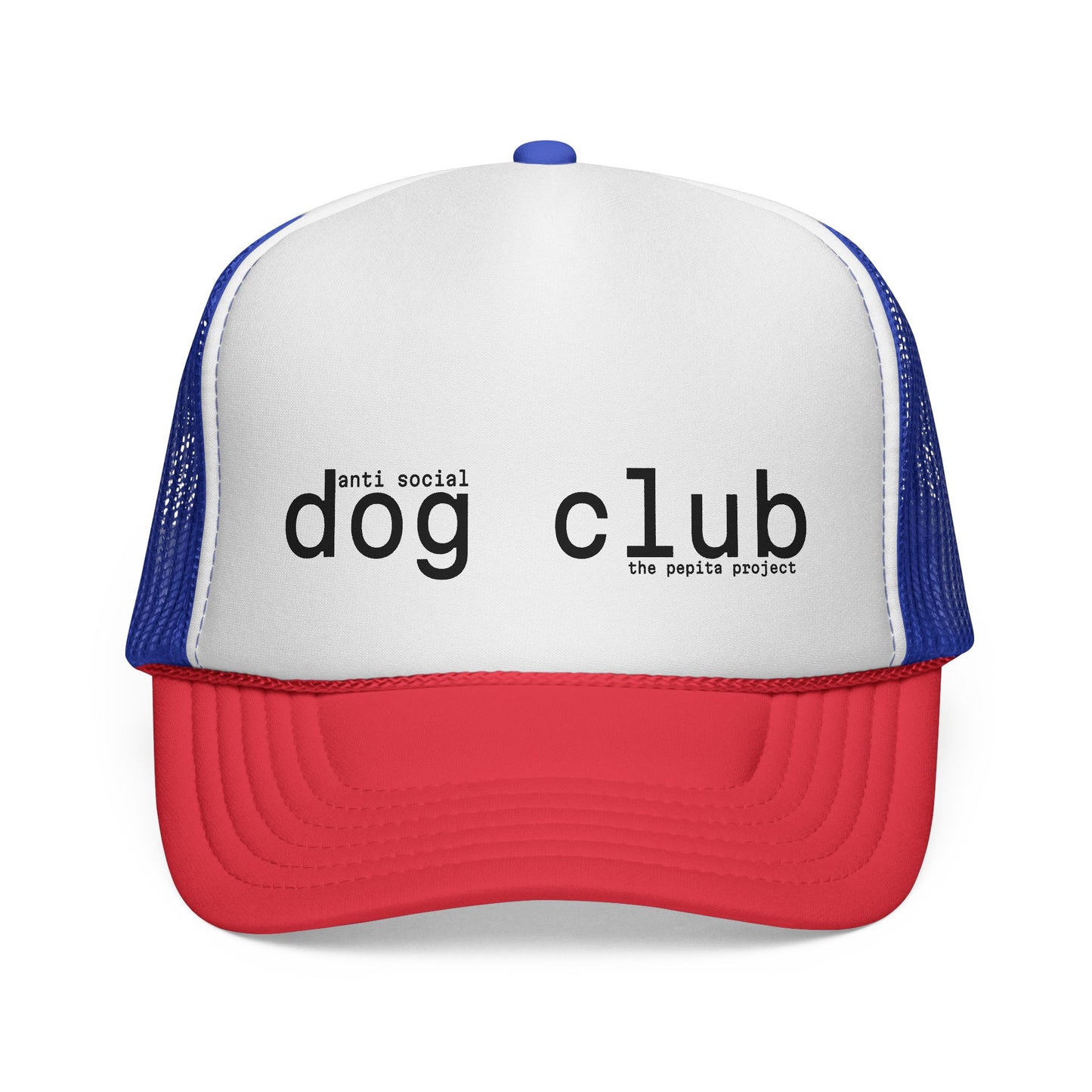 the anti social dog club trucker hat